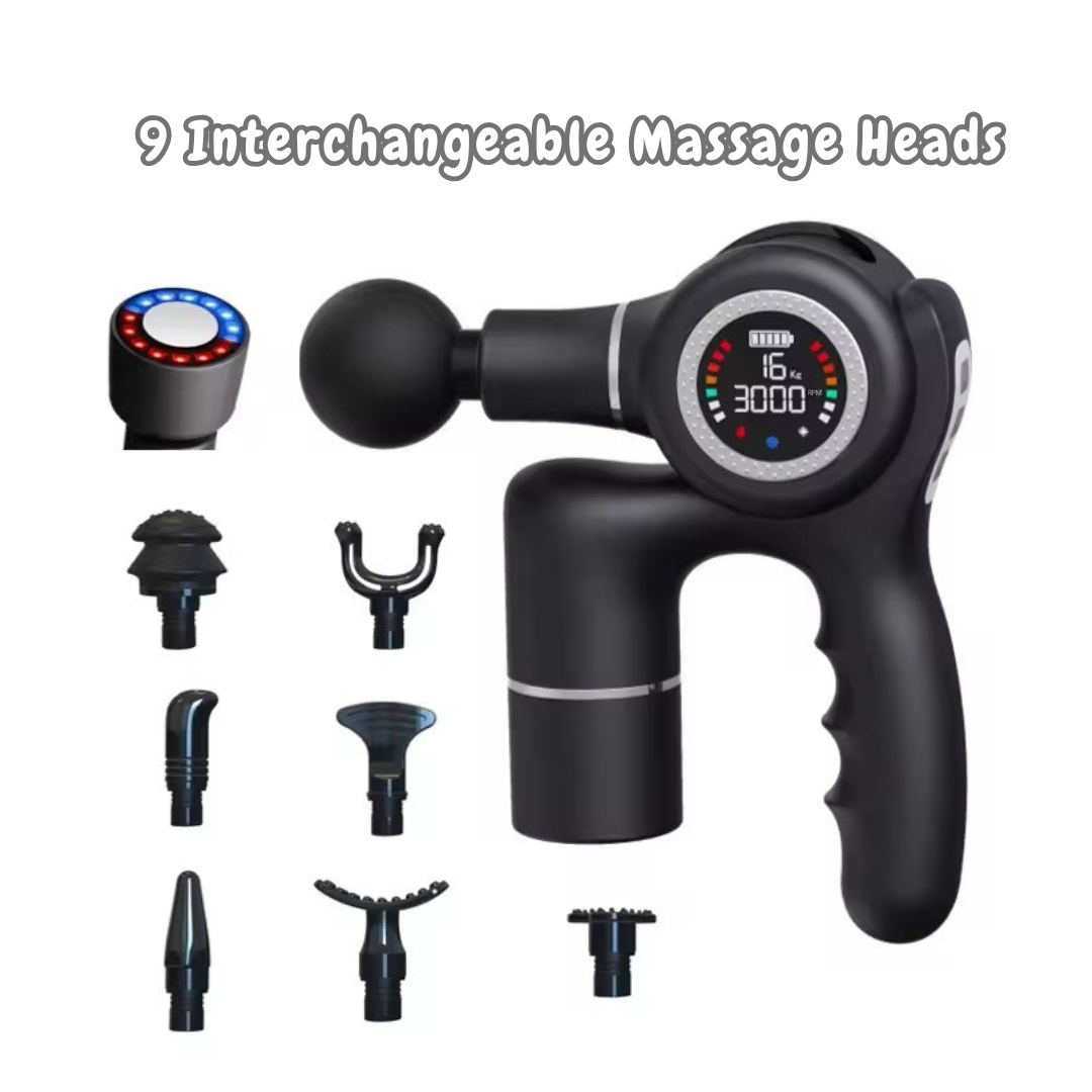 Professionel massagepistol EVOLVIENCE PRO – dobbelte batterier