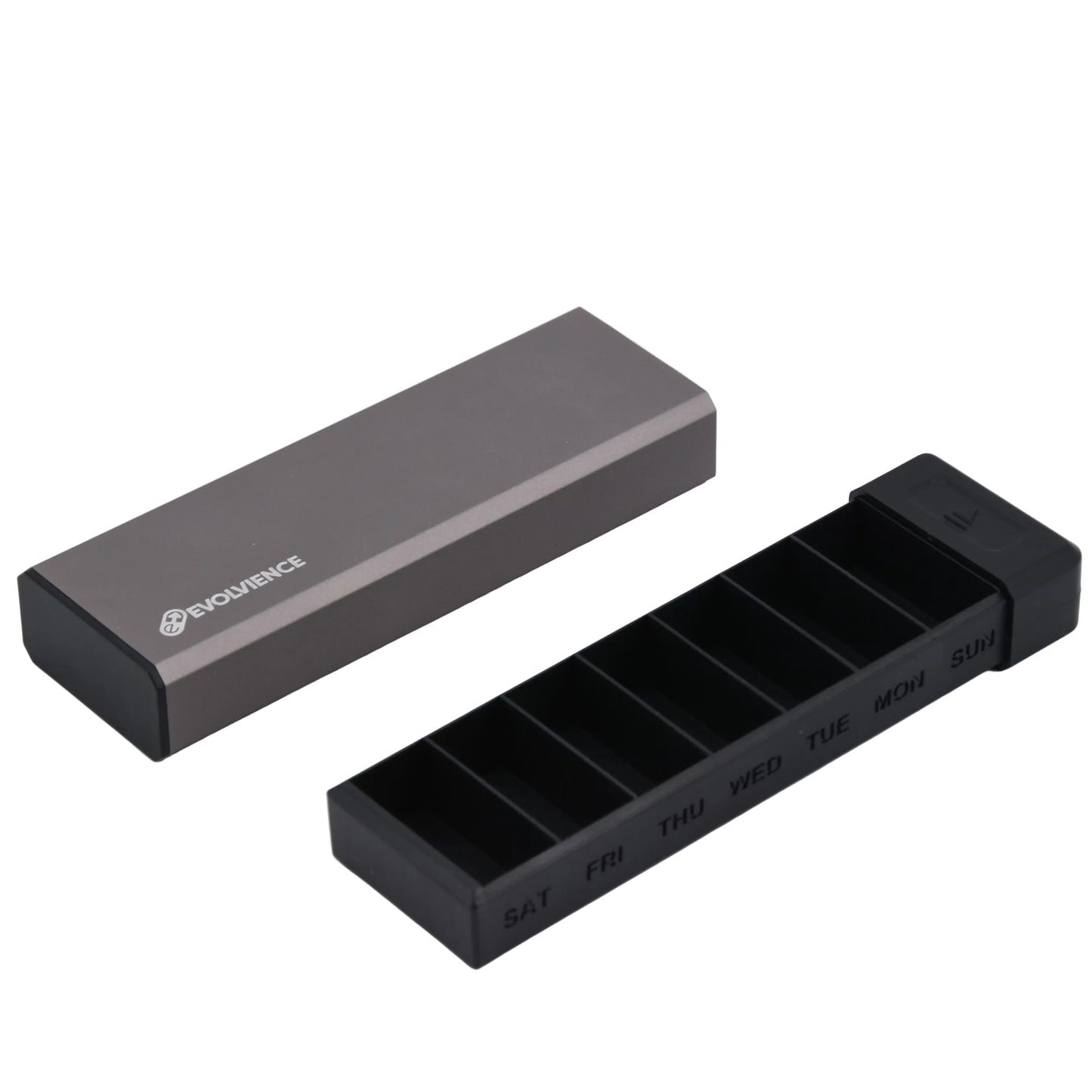 Ugentlig Doseringsæske i Aluminium EVOLVIENCE GO