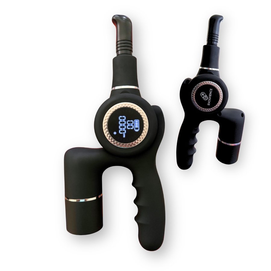 Professionel massagepistol EVOLVIENCE PRO™ – dobbelte batterier